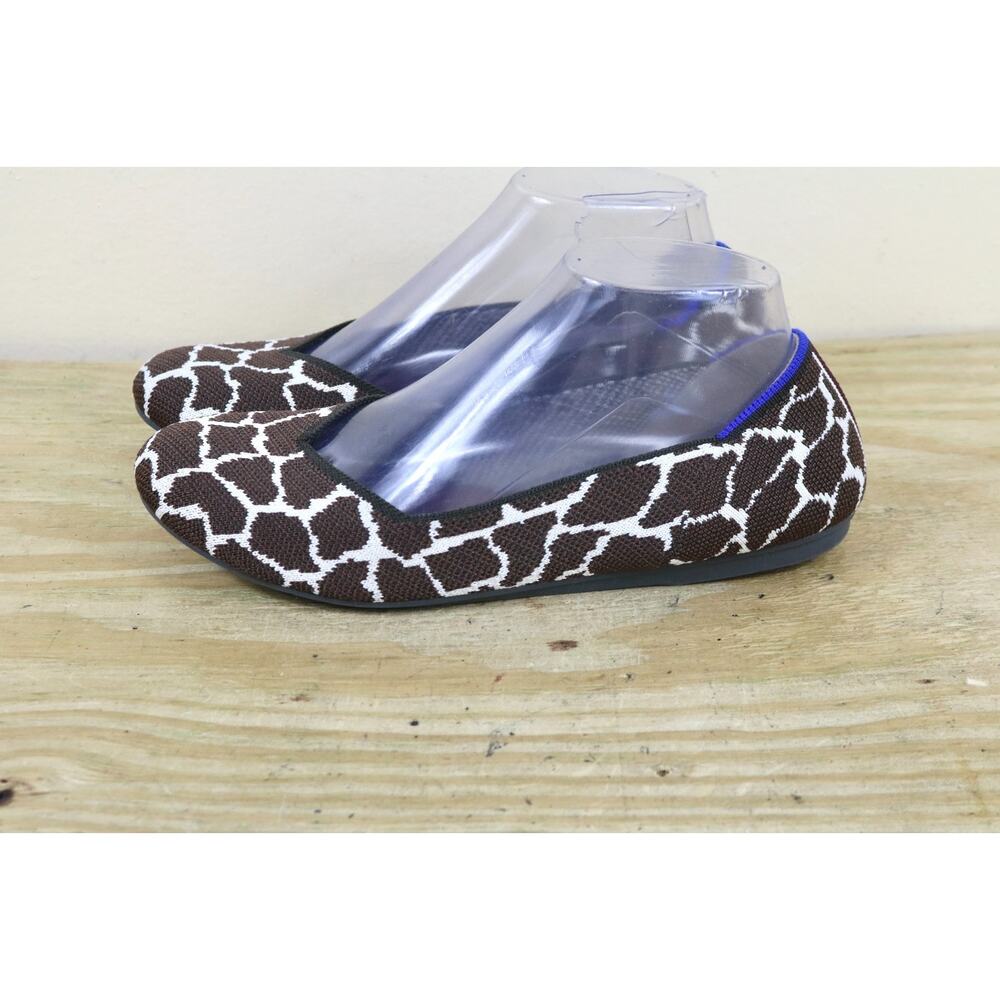 Rothy's Flats Womens 8 Chestnut Giraffe The Flat Round Toe Ballet Flat Like New